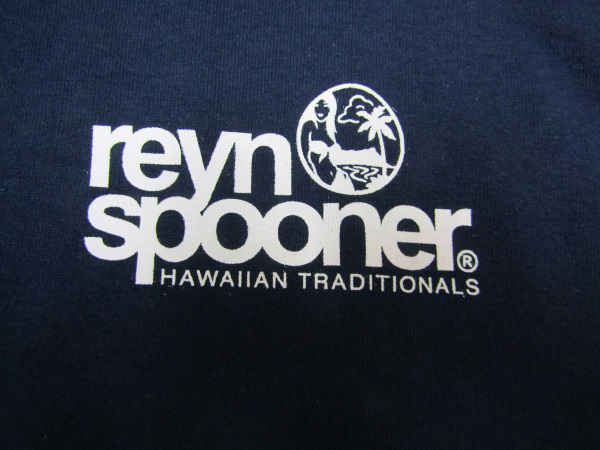 REYN SPOONER レインスプーナー 半袖ロゴプリントＴシャツ （ネイビー