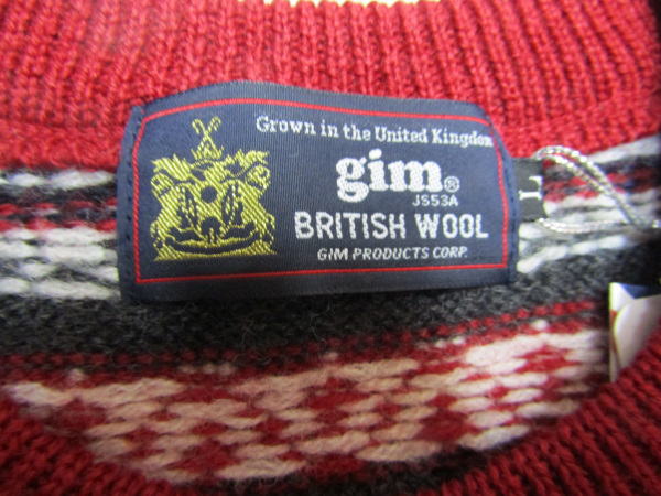 GIM ジム フェアアイルセーター（レッド) | TAMAMI WEB SHOP