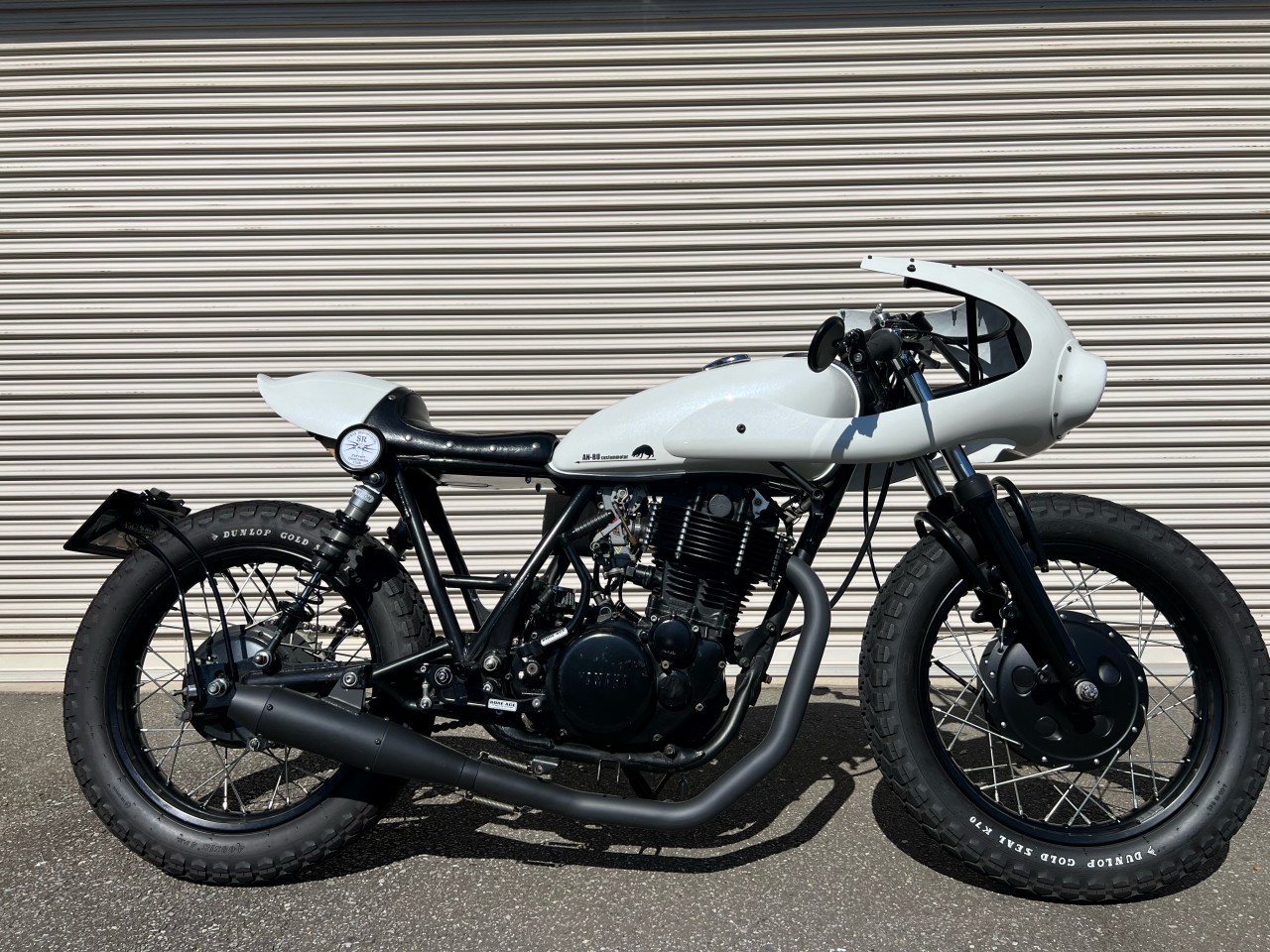 中田 SR400 シート フラットテール ダブルシート Bステッチ SR400｜K＆H