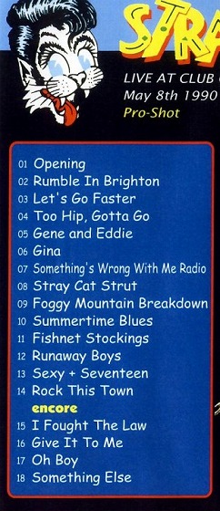 ストレイ・キャッツ／LIVE AT CLUB CITTA 1990 | 洋楽