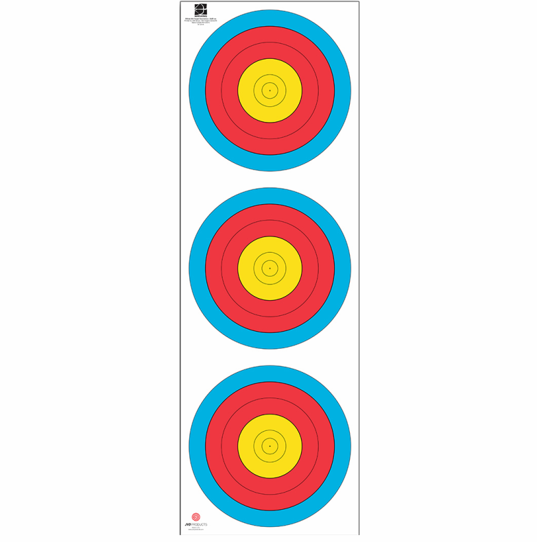 JVD 3x20cm インドア縦 25枚セット - TLA -Target Line Archery