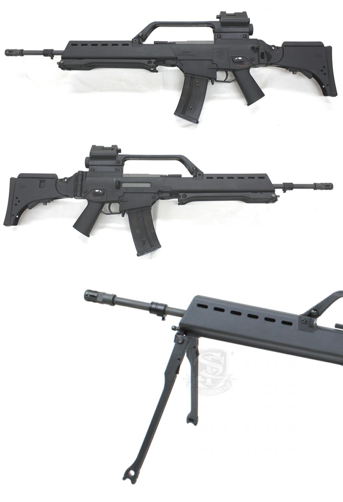 ベース素材Ｓ＆Ｔ社】G36V 電動ブローバック Black 10歳以上用モデル【海外製品/受注生産/10歳以上用エアガン】 | ＧｕｎＳｈｏｐ Ｓ・Ａ  Ａｒｓｅｎａｌ