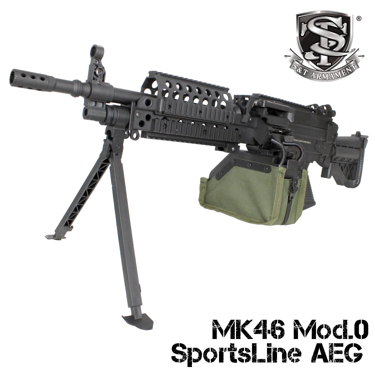 ベース素材S&T社】MK46 Mod.0 スポーツライン電動ガン Boxマガジン仕様