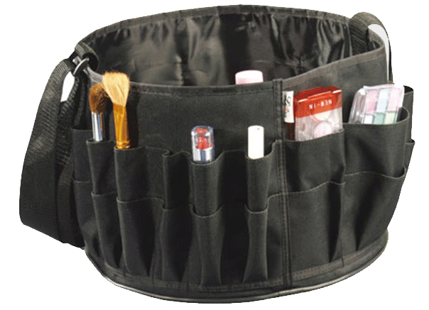 MONDA (SEYA)Large Set Makeup Bag - Black Nylon TS233BK