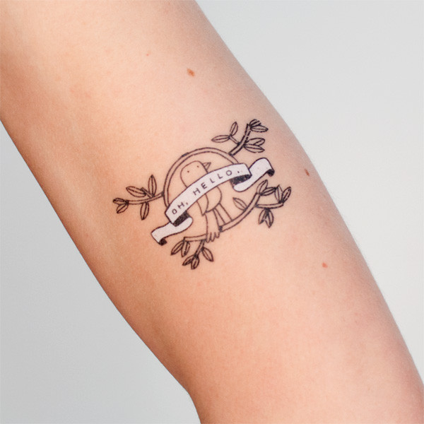 POPなタトゥーシール☆ TATTLY タトリー OH, HELLO オーハロー