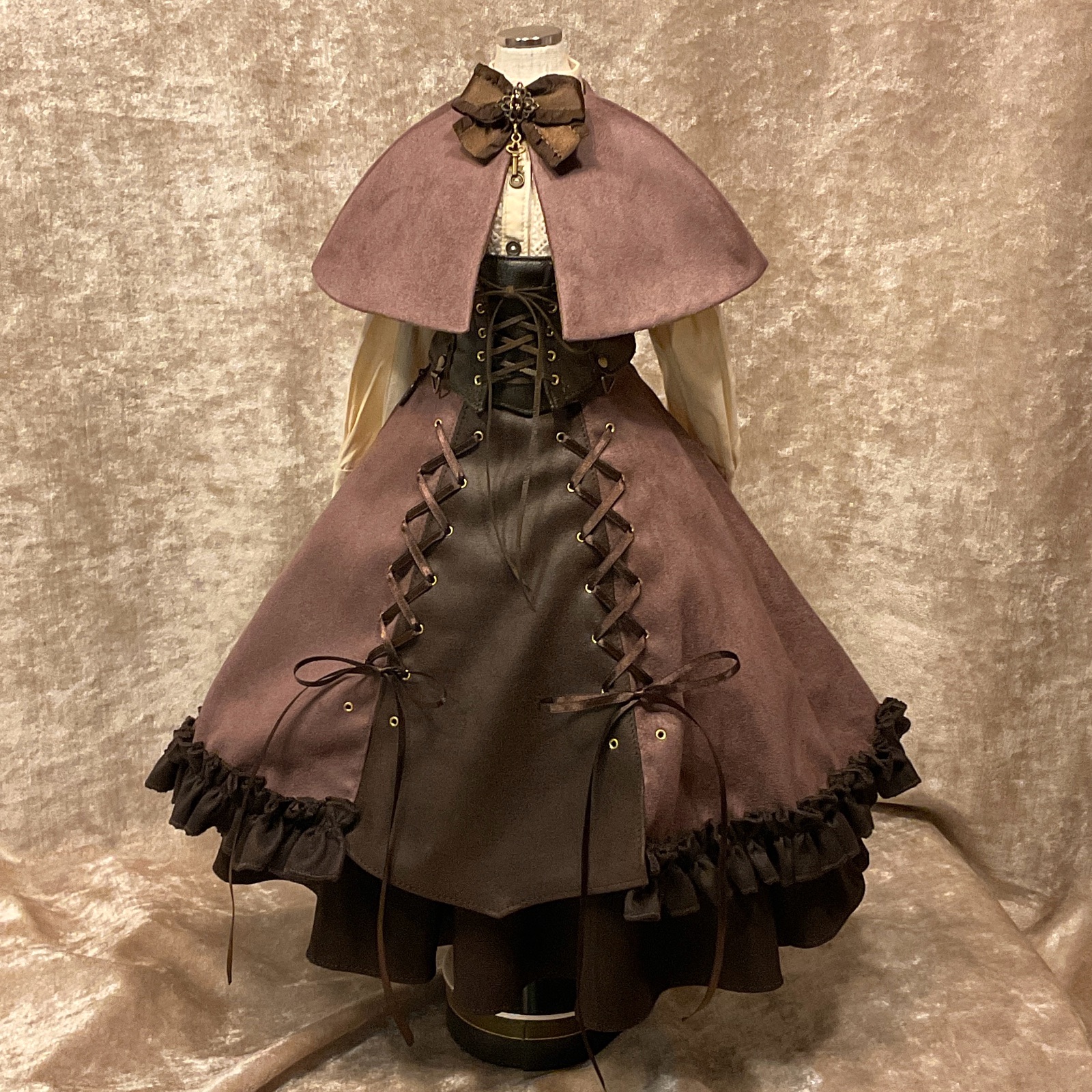 SD・DDケープ【オールドローズ/リボン】 - AZ-ONE×ADRAMELECH