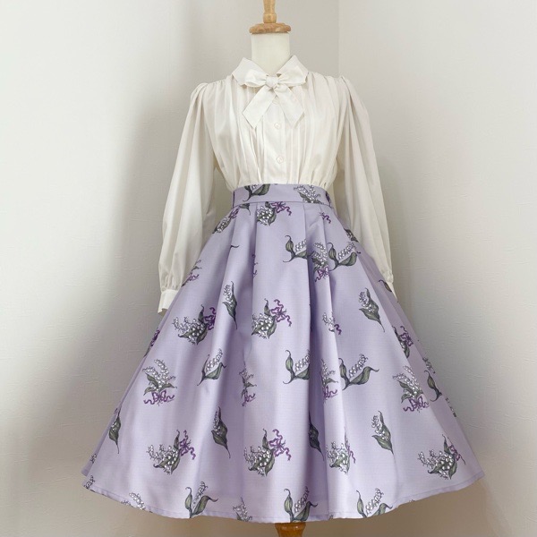 ★新品★Rene★ツイード スカート★34★薄ブルー系★ ☆新品☆Rene☆ツイード スカート☆34☆薄ブルー系☆