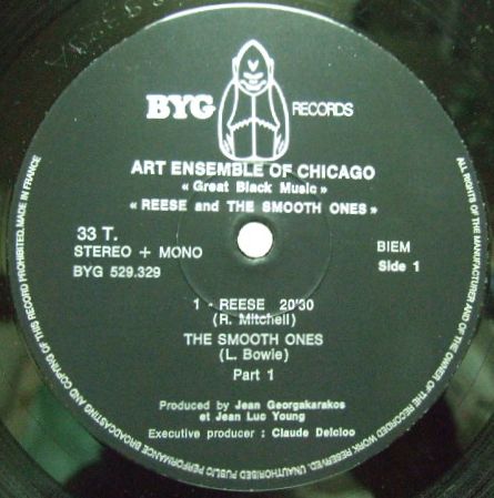 仏BYG】Art Ensemble of Chicago/Reese And The Smooth Ones | ビッグ