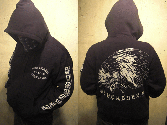 山田丸　パーカー　グラフティ　puts black dallas BD M/G ジップパーカー・BLACKDALLASブラックダラス | BLACKDALLAS