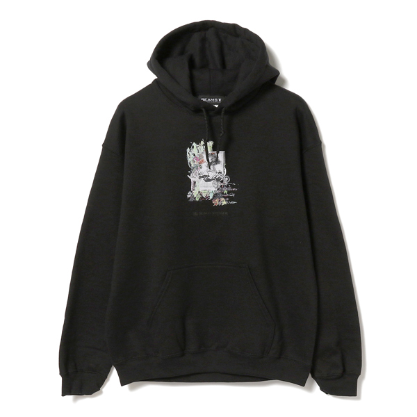 BEAMS T / KILLER-BONG × KOSUKE KAWAMURA - Collage Hoodie | BLACK