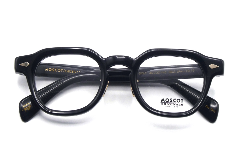 MOSCOT DOLT(ドルト)サイズ44 ブラック MOSCOT(モスコット) DOLT（ドルト） COL.BKG 日本限定モデル第19弾 JPN