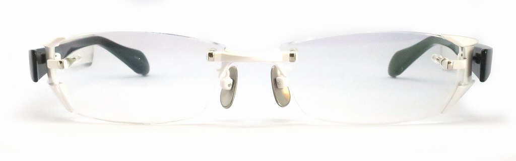 JAPONISM シルバー メガネ(度あり) JAPONISM JN-510RR Col.04 (Pearl White) - メガネパーク・ブレス