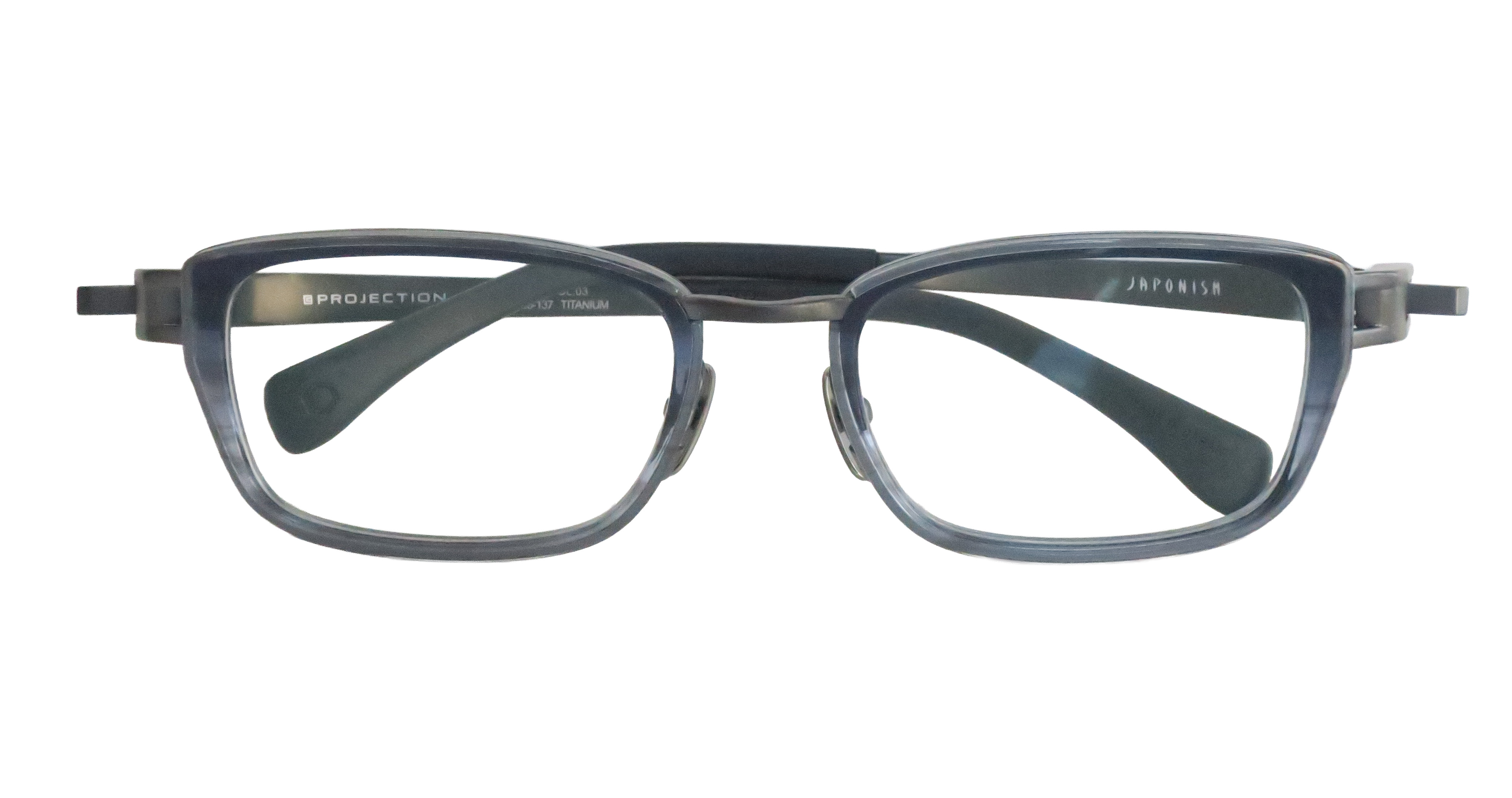 JAPONISM JP-056 Col.03 （Navy/Gray Half） ｜ メガネパーク・ブレス