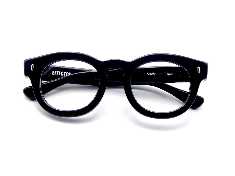 EFFECTOR エフェクター クラシック 眼鏡 メガネ フレーム タント　TANTO-BK 度付可 ブラック EFFECTOR（エフェクター） TANTO（タント） BK - メガネパーク・ブレス