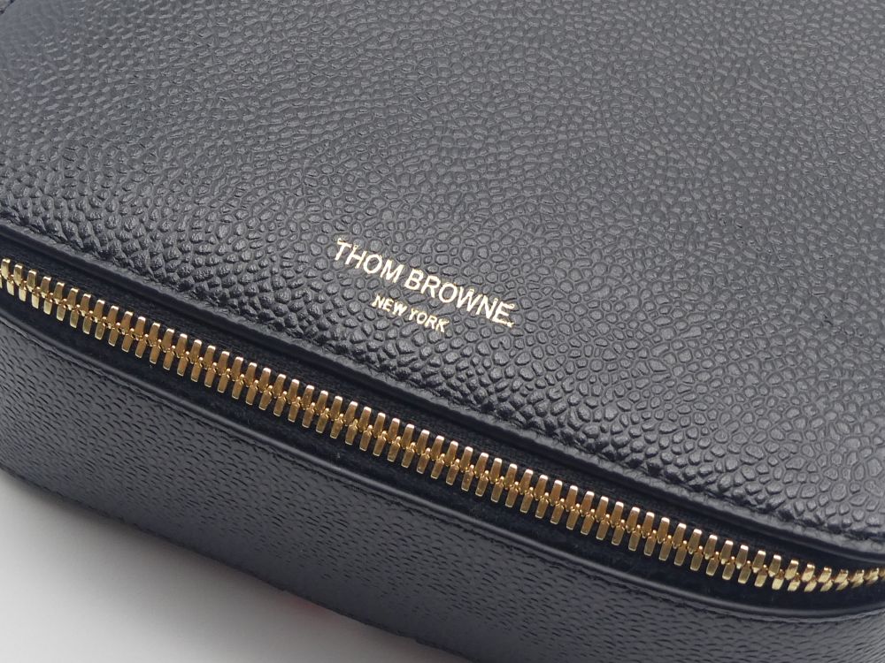 THOM BROWNE 眼鏡 ケース付き Thom Browne Eyewear leather travel case - black – Mondello 1962
