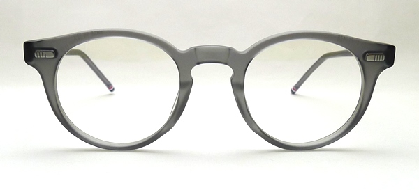 トムブラウンのボストンタイプのセルフレーム】THOM BROWNE（トムブラウン） UEO404A-060-45 satin crystal grey  acetate / titanium | メガネパーク・ブレス オンラインショップ | メガネ・サングラスの通販サイト