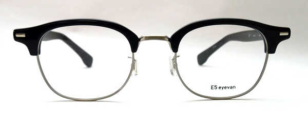 E5 eyevan（イーファイブ アイヴァン） c3 BK/ST｜メガネパーク・BLESS