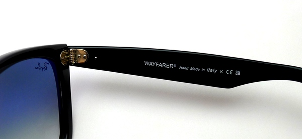 ウェイファーラーのグラディエントブルーのミラーレンズのサングラス】Ray-Ban（レイバン） WAYFARER RB2140-F 901/3F |  メガネパーク・ブレス オンラインショップ | メガネ・サングラスの通販サイト