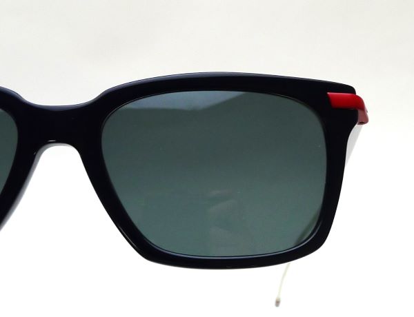 人気モデル701Aのサングラスバージョン】THOM BROWNE（トムブラウン） UES701A-964-51 shiny navy red and  white titanium plate / dark grey | メガネパーク・ブレス オンラインショップ | メガネ・サングラスの通販サイト