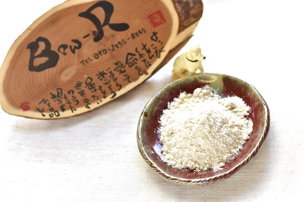 自然栽培米の煎り玄米粉