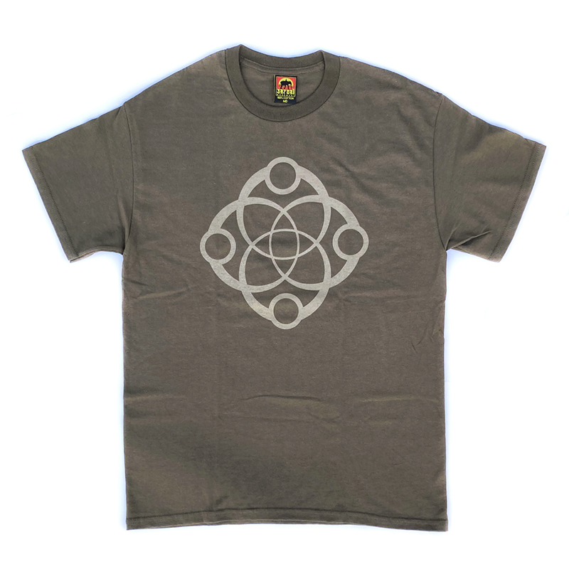 SATORI COTTON TEE -LINK LOGO- OLIVE/KHAKI - bp trading skate