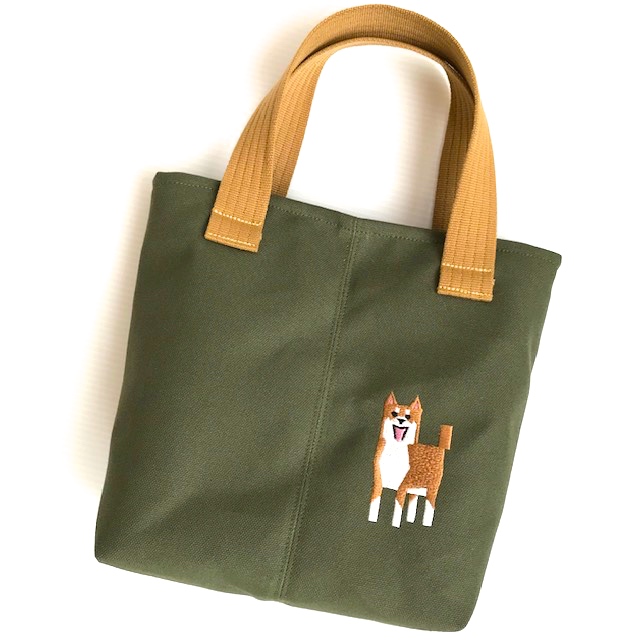 柴！犬刺繍トートバッグ【R-11】6,000円（税別） | バドバドサーカス犬