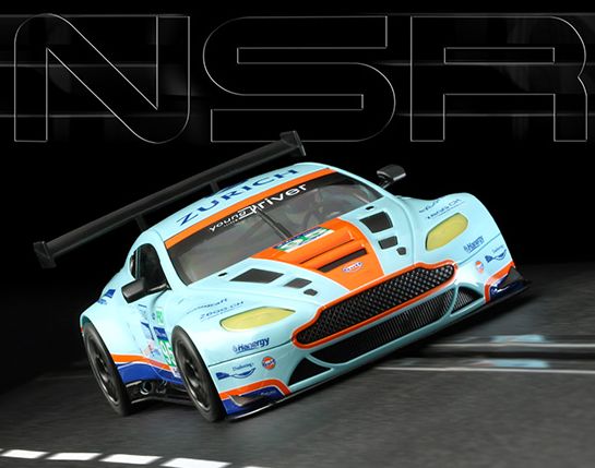 NSR 1/32 ｽﾛｯﾄｶｰ 0048-AW◇ASTON MARTIN V12 GT3 VANTAGE ”GULF” #95