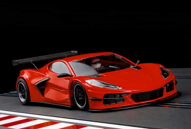 NSR Corvette C8 スロットカー1/32 0394AW NSR Corvette C8R Test Car White 1:32 Slot Car - Great