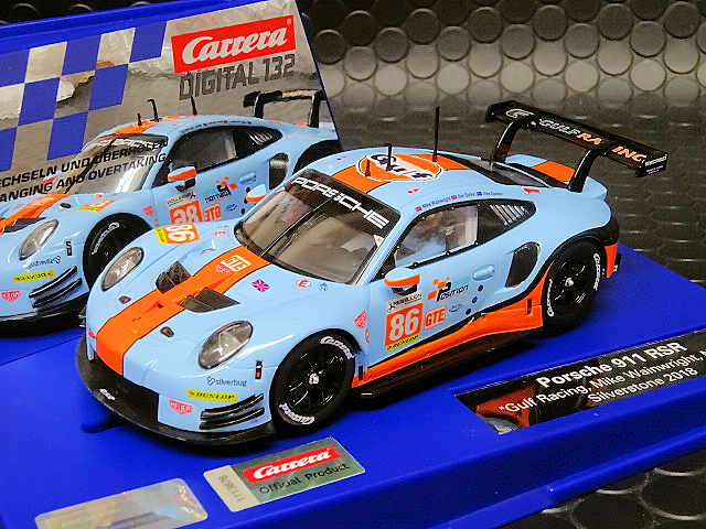 Carrera Digital 132 ｽﾛｯﾄｶｰ 32019◇Porsche 911 RSR Gulf Racing #86. アナログ・デジタル両用！  ☆再入荷しています!！ | NASCAR・スロットカー・ミニカーの専門店<<サッキーズ・コレクションズ大阪>> by CAR-BOX