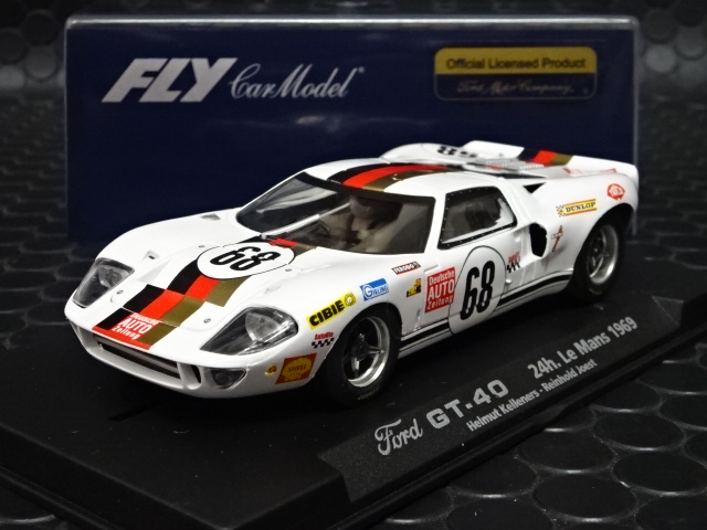 FLY 1/32 ｽﾛｯﾄｶｰ A183◇ FORD GT40 ＃68/REINHOLD JOEST- HELMUT