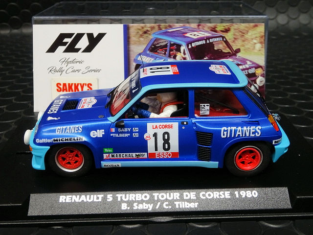 FLY 1/32 ｽﾛｯﾄｶｰ E2042◇Renault 5 Turbo #18/Bruno Saby u0026 Christian Tilber.  Gitanes Tour De Corse 1980. ルノ―5ターボ！☆ツールドコルセ1980 |  NASCAR・スロットカー・ミニカーの専門店u003cu003cサッキーズ・コレクションズ大阪u003eu003e by CAR-BOX