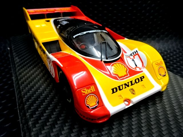 BRM 1/24 ｽﾛｯﾄｶｰ BRM-050 ◇Porsche 962C TEAM PORSCHE AG #1/Hans.J