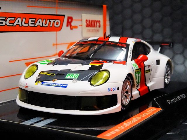 Scaleauto 1/32 ｽﾛｯﾄｶｰ SC-6066-R◇Porsche 991 RSR #91 Manthey