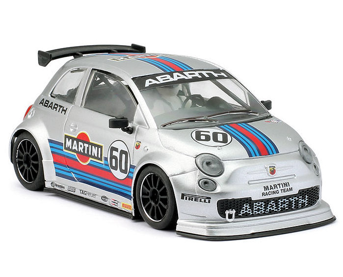 【塗装済み】マルティーニ仕様　フィアットボディ NSR 1/32 ｽﾛｯﾄｶｰ 0260SW◇Fiat Abarth 500 #60 Martini -Silver