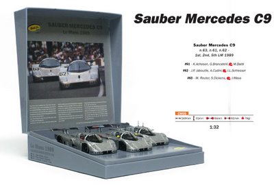 Slot It 1/32 ｽﾛｯﾄｶｰ ◇Sauber-Mercedes C9 Le Mans 1989 限定