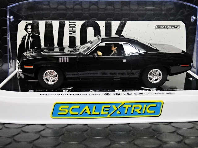 Scalextric 1/32 ｽﾛｯﾄｶｰ c4595◇Plymouth Barracuda ”John Wick