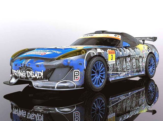 SCALEXTRIC  スロットカー 1/32　　５台 Amazon.com: Scalextric Team GT Zombie 1:32 Slot Race Car