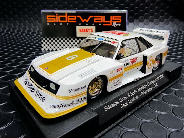 RACER / SIDEWAYS 1/32 ｽﾛｯﾄｶｰ SW46SP◇FORD MUSTANG TURBO Gr-5 #６