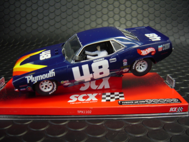 SCX 1/32 ｽﾛｯﾄｶｰ 63580◇ Plymouth Barracuda #48 Dan Gurney