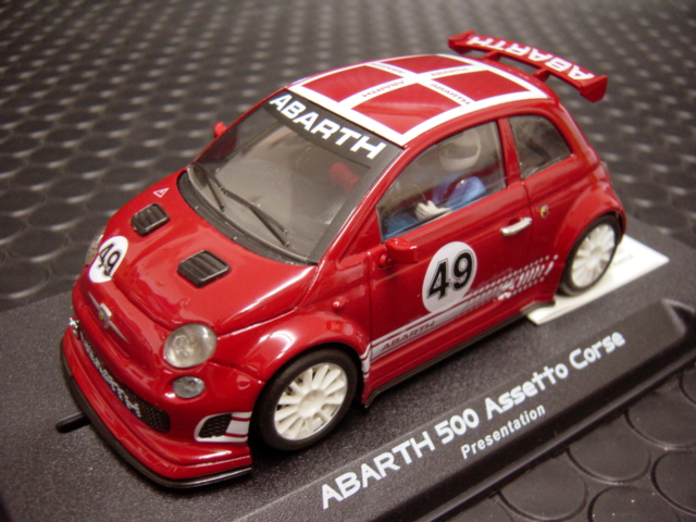 NSR Abarth 500 Assetto Corse スロットカー 1/32 NSR 1/32ｽﾛｯﾄｶｰ ◇Abarth 500 Assetto Corse/RED 