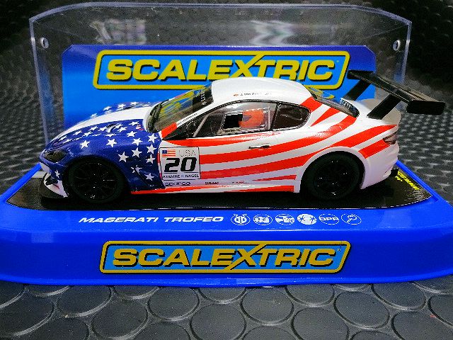 Scalextric 1/32 ｽﾛｯﾄｶｰ C3603◇Maserati Trofeo #20 星条旗カラー