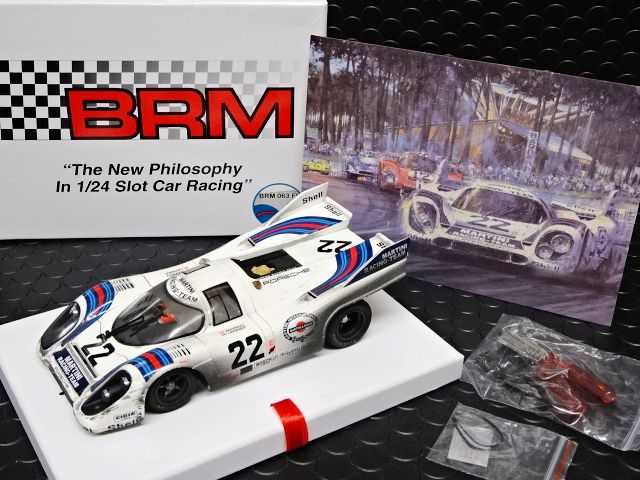BRM 1/24 ｽﾛｯﾄｶｰ BRM-063FL ◇PORSCHE 917K #22 - Team Martini Racing