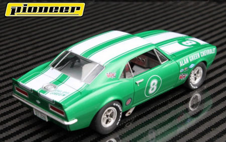 Pioneer 1/32ｽﾛｯﾄｶｰ PO47☆1967 Camaro Z-28 #8 'Alan Green Chevrolet