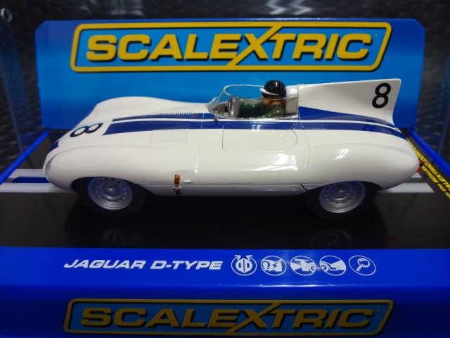 Scalextric 1/32 ｽﾛｯﾄｶｰ C3308◇Jaguar D-Type Sebring 12hr 1956