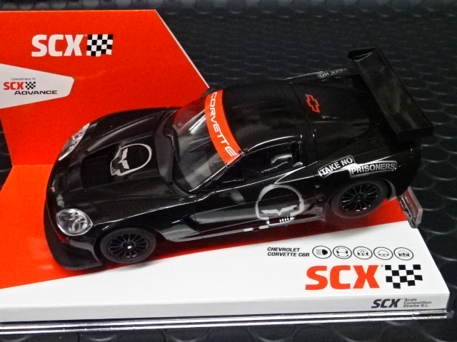 SCX 1/32 ｽﾛｯﾄｶｰ U10431 ◇Chevrolet Corvette C6R ”Skull” コルベット 