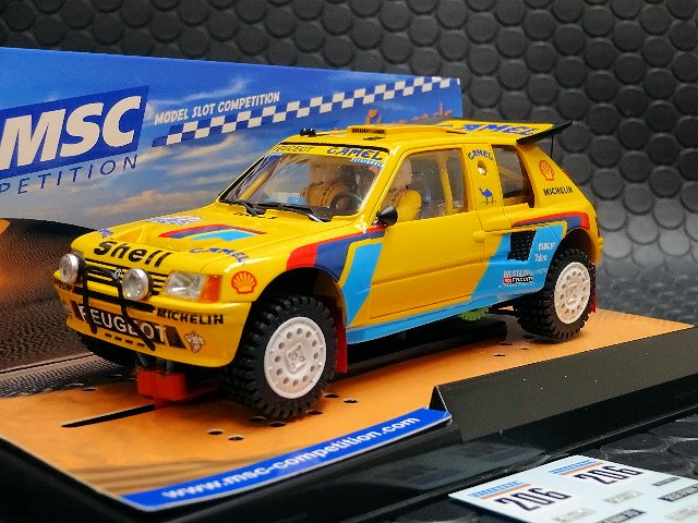 MSC 1/32 ｽﾛｯﾄｶ- 7402◇Peugeot 205 T16 'Camel' Grand Raid Dakar