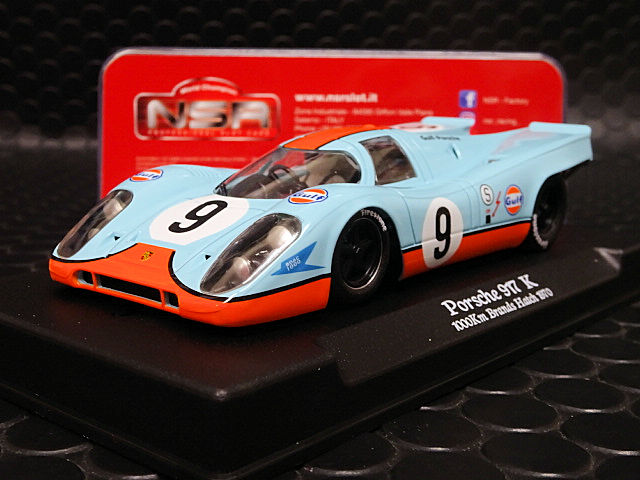 NSR 1/32 ｽﾛｯﾄｶｰ 0237SW◇ Porsche 917k ”Gulf ” #9. 1000 km Brands