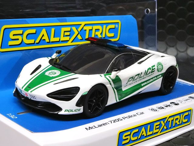 scalextric1/32 ｽﾛｯﾄｶｰ C4056◇McLaren 720S Police Car “Dubai Police
