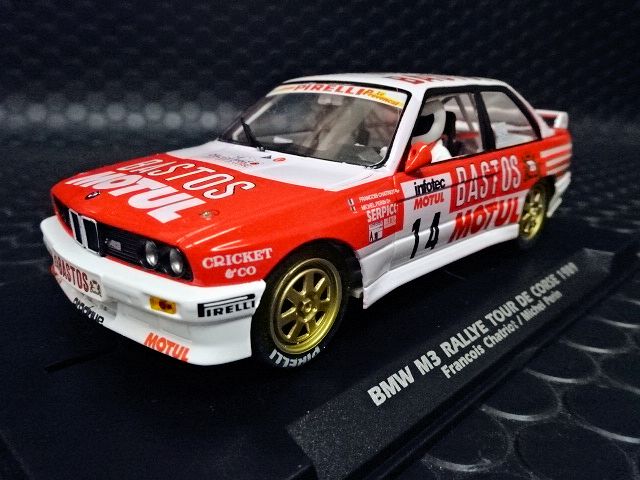 Slotwings 1/32 ｽﾛｯﾄｶｰW038-03◇ BMW M3 E30 ”BASTOS” #14/Francois