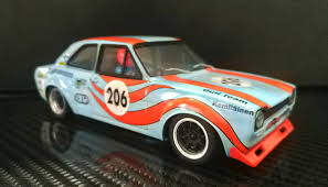 スケーレックストリック Gulf Ford Escort Mk1 スロットカー Scalextric 1/32 ｽﾛｯﾄｶｰ C3592A◇ Ford Escort Mk1 
